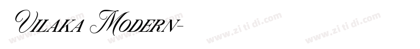 Vilaka Modern字体转换